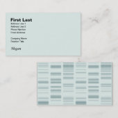 DNAのプロフィール: 生命を作成する遺伝の指示 名刺 (正面/裏面)