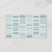 DNAのプロフィール: 生命を作成する遺伝の指示 名刺 (裏面)