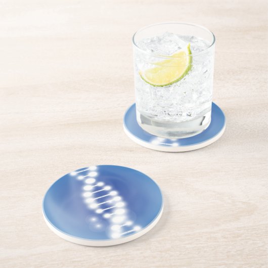 DNAのロゴの砂岩コースター コースター (側面)