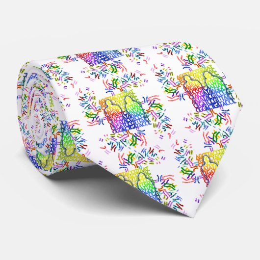 DNAのロゴ ネクタイ (ロール)