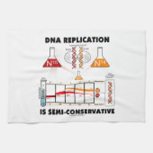 DNAの写しは半保守的です キッチンタオル (横)