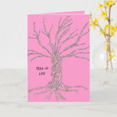 DNAの木か生命の樹 カード (黄色い花)