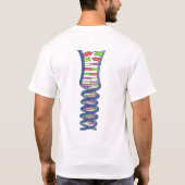 DNAの破壊-人のTシャツ Tシャツ (裏面)