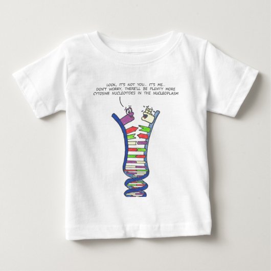 DNAの破壊-幼児Tシャツ ベビーTシャツ (正面)