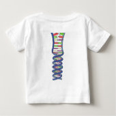 DNAの破壊-幼児Tシャツ ベビーTシャツ (裏面)