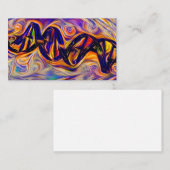 DNAの繊維のアートワーク 名刺 (正面/裏面)