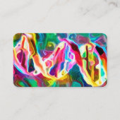 DNAの繊維のアートワーク 名刺 (正面)