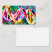 DNAの繊維のアートワーク 名刺 (正面/裏面)