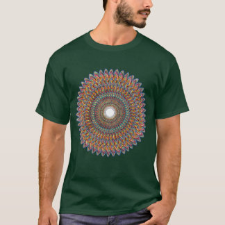 DNAの脈拍へのフラクタルの円錐形 Tシャツ