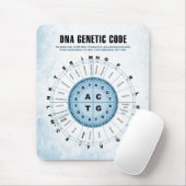 DNAの遺伝コードの図表 マウスパッド (マウス)
