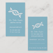 DNAの遺伝科学の青はMedicalを博士 予約カード (正面/裏面)