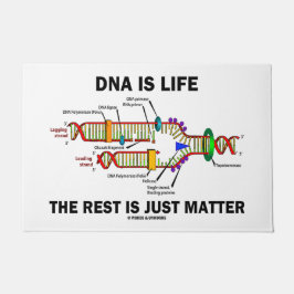 DNAは人生だ残りは問題のユーモアである ドアマット