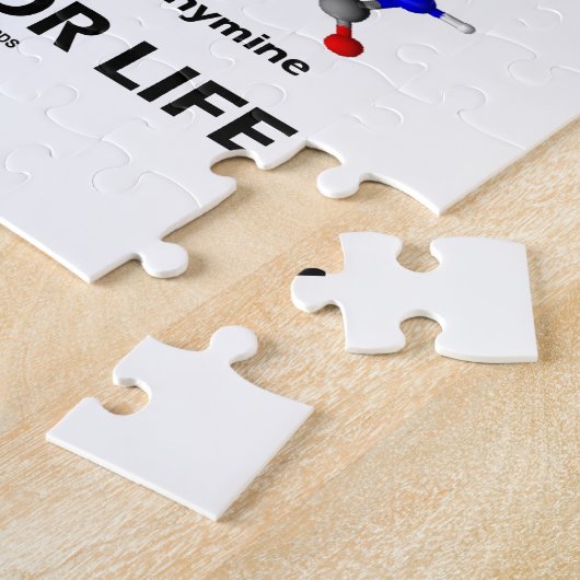 DNAは基づかせています生命(分子構造)のための基礎を ジグソーパズル (側面)