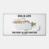 DNAは生命である残りは物質生物学のユーモアである デスクマット (キーボード&マウス)