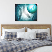 DNAを示すテロメアの概念像 キャンバスプリント (インサイチュ (寝室))