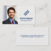 DNAアイコン | 科学生物学 | スーツを着た人 名刺 (正面/裏面)