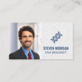 DNAアイコン | 科学生物学 | スーツを着た人 名刺 (正面)