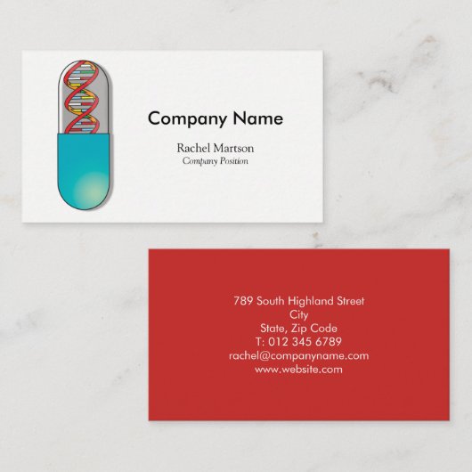 DNAカプセル 名刺 (正面/裏面)