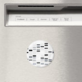 DNAコードアートブラックオンホワイト マグネット (インサイチュ (食洗機))