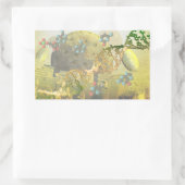 DNAステッカー付き細胞 長方形シール (バッグ)