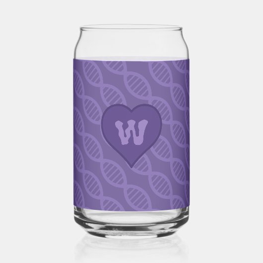 DNAストライプ ガラス缶 (正面)