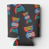 DNAストランド、科学的パターンデザイン。 缶クーラー (裏面)