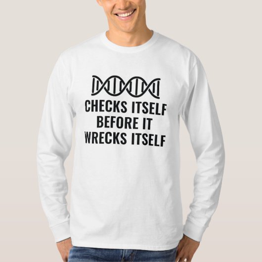DNAチェック自体 Tシャツ (正面)