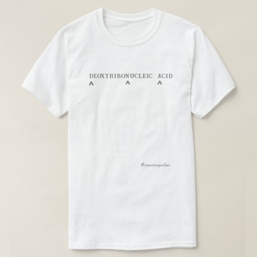 DNAデザイン/全サイズ/ ZAZZLE /MMETROPOLIM Tシャツ (デザイン正面)