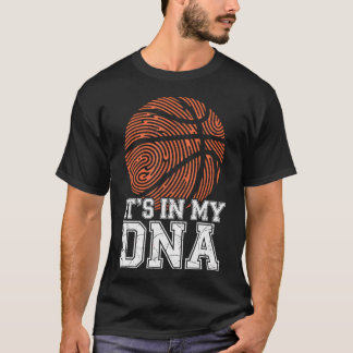 DNAバスケットボール選手お父さんバスケットボールファン Tシャツ
