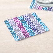 DNAパターン スクエアペーパーコースター (アングル)