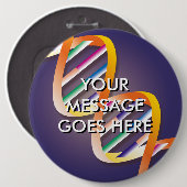 DNAパーソナライズされたスポットライト 缶バッジ (正面&裏面)