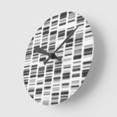 DNAプリント- ラウンド壁時計 (傾斜)