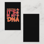 DNAプレーヤーのチームスポーツコーチの中でバスケットボール 名刺 (正面/裏面)