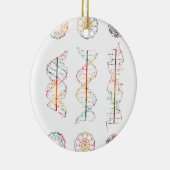 DNAヘリックス構造 セラミックオーナメント (右)