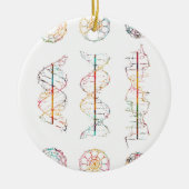 DNAヘリックス構造 セラミックオーナメント (正面)