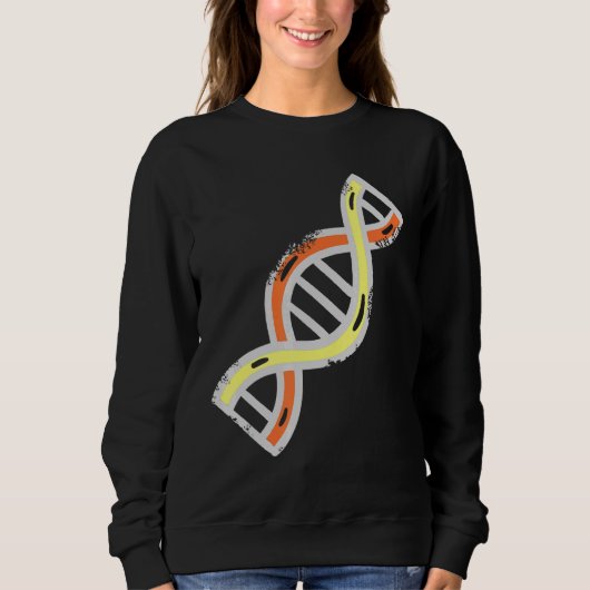Dna分子遺伝子生物学ギーク スウェットシャツ (正面)