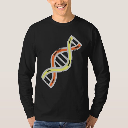 Dna分子遺伝子生物学ギーク Tシャツ (正面)
