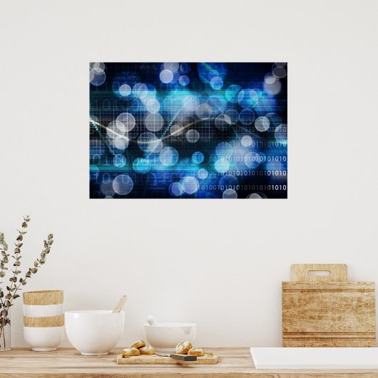 DNA医学・バイオ化学遺伝子 ポスター (キッチン)