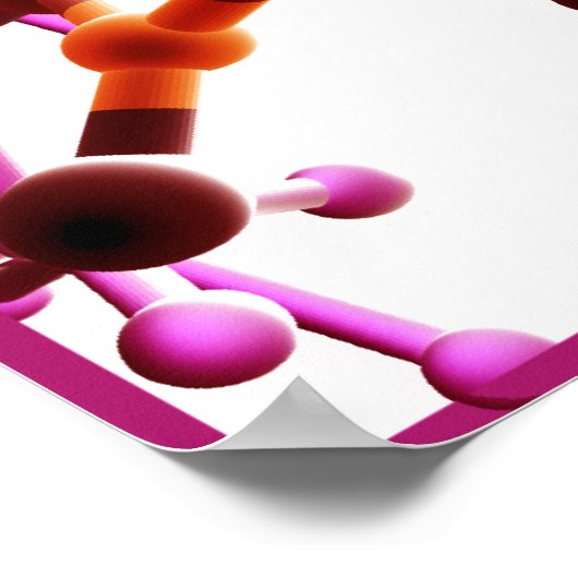 DNA塩基が小 ポスター (角)