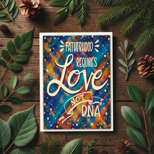 DNA引用文父の日の義理モダン父 カード