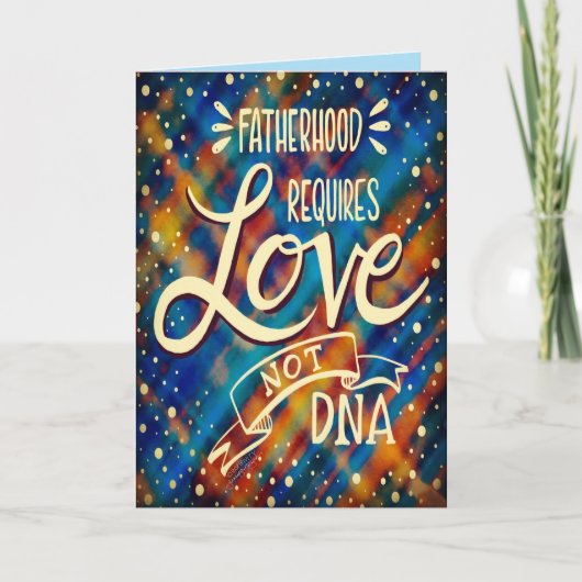 DNA引用文父の日の義理モダン父 カード (正面)