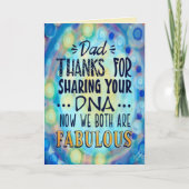 「DNA感謝していパパだ！」 鼓動 カード (正面)
