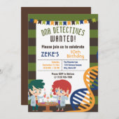 DNA探偵 サイエンスラボ 誕生日パーティー 招待状 (正面/裏面)