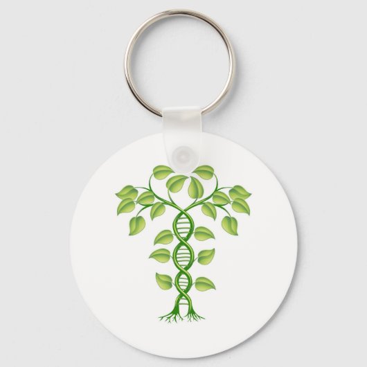 DNA植物概念 キーホルダー (正面)