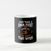 DNA検査の魔女 ハロウィン カボチャ クモの巣 コーヒーマグカップ (中央)