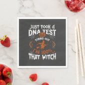 DNA検査の魔女 ハロウィン カボチャ クモの巣 スタンダードランチョンナプキン (インサイチュ)