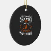 DNA検査の魔女 ハロウィン カボチャ クモの巣 セラミックオーナメント (右)