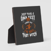 DNA検査の魔女 ハロウィン カボチャ クモの巣 フォトプラーク (正面)