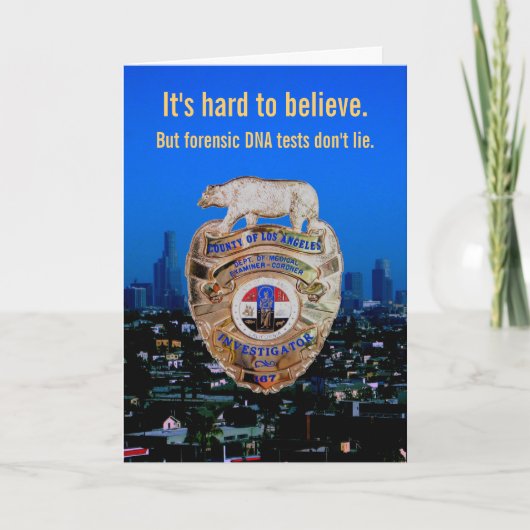 DNA検査は嘘じゃない！父の日 カード (正面)