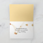 DNA検査結果付きオールドレディ誕生日 カード (内部)